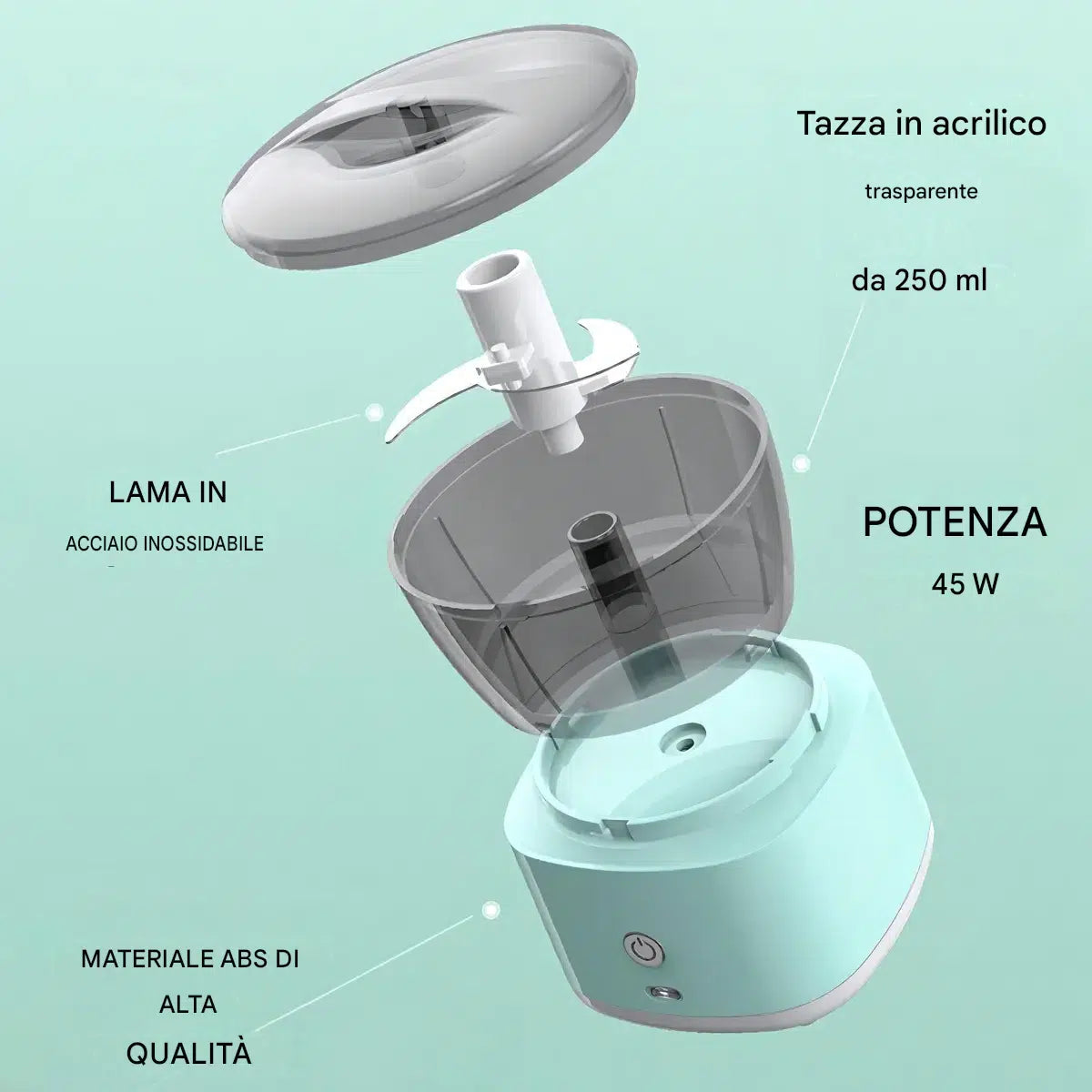Mini robot da cucina 225 ml