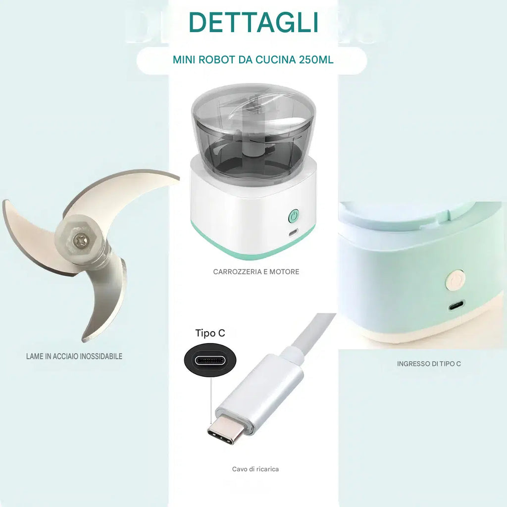 Mini robot da cucina 225 ml
